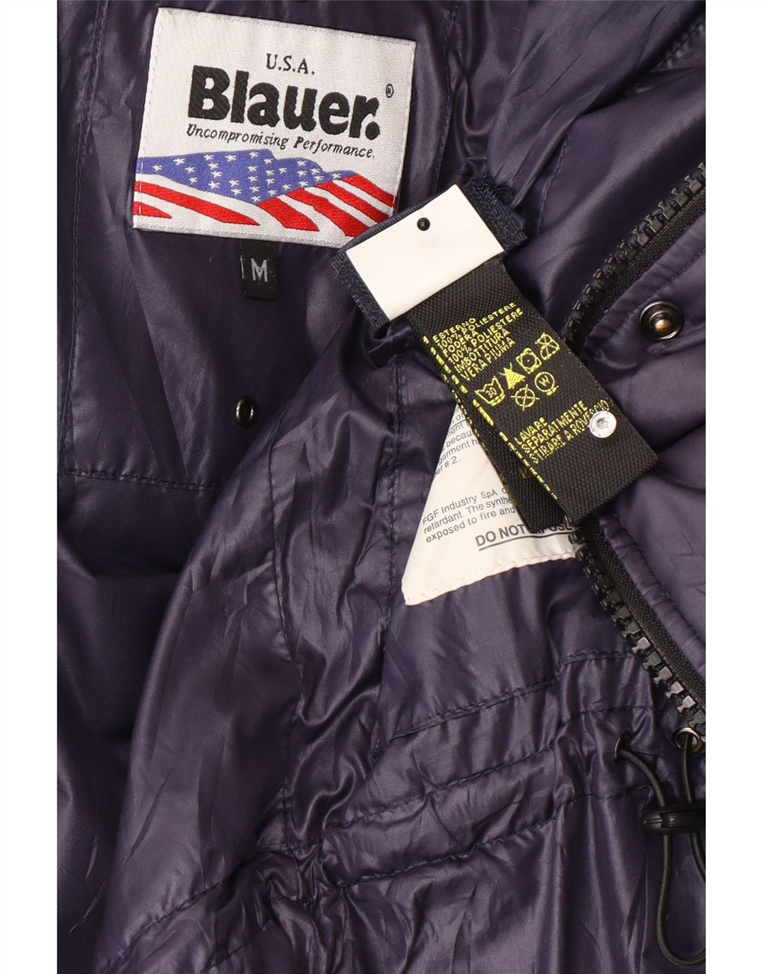 Blauer Polstret Damejakke UK 14 Medium Lilla Polyester