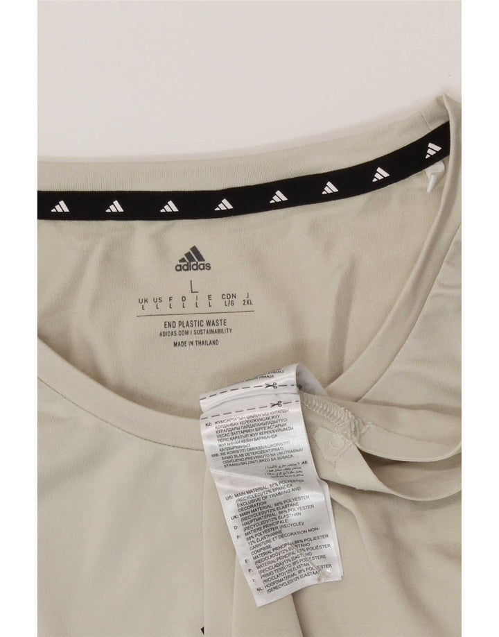 Adidas grafisk t-shirt til mænd, stor off white