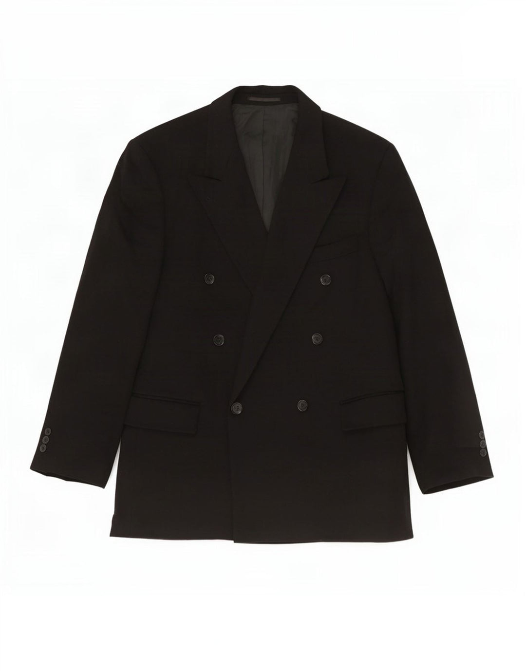 Ing Loro Piona & Co. Herre dobbeltradet blazerjakke IT 54 2XL Sort