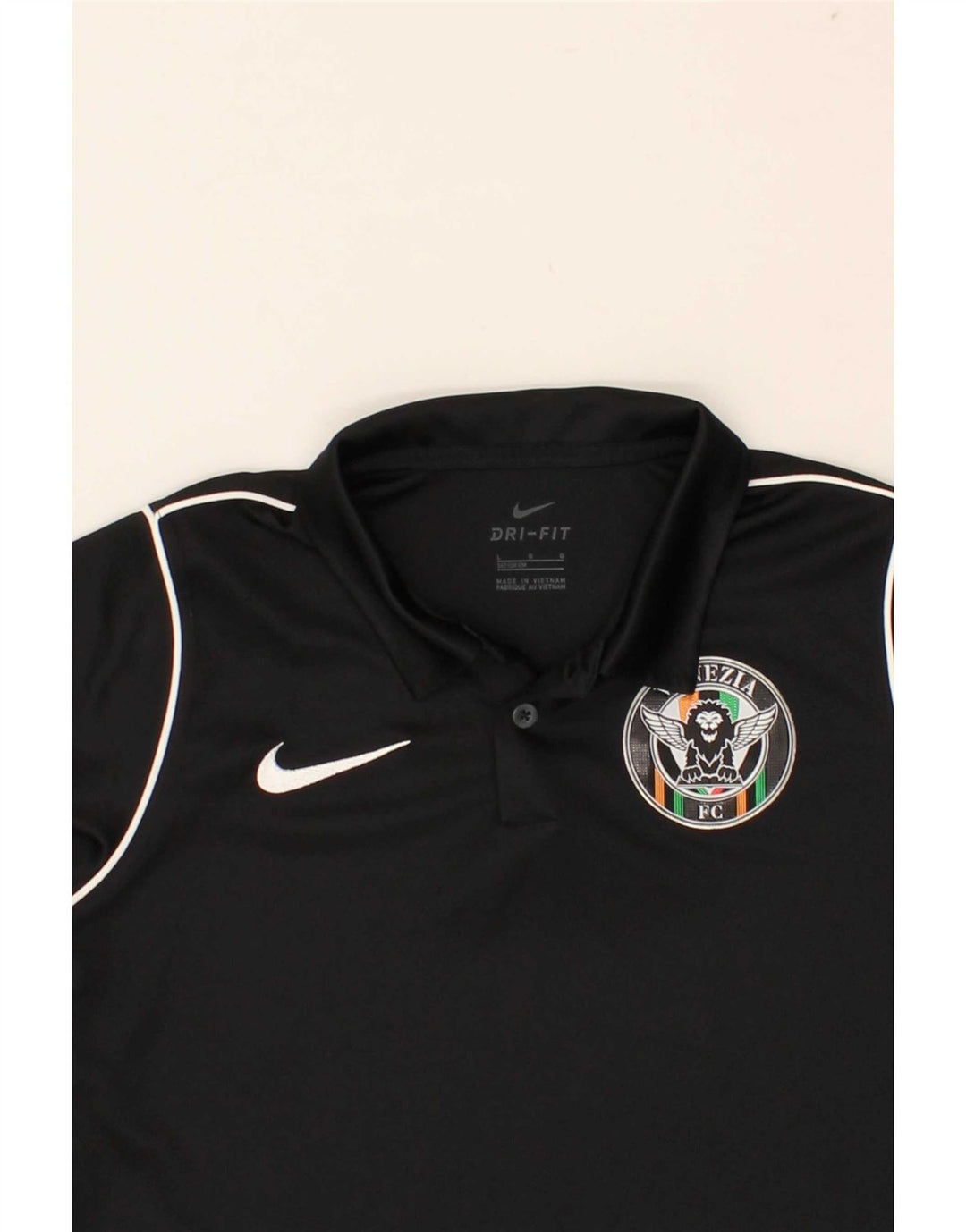 NIKE Boys Dri Fit Polo Shirt 12-13 Years Large Black Polyester Vintage Nike and Second-Hand Nike from Messina Hembry 