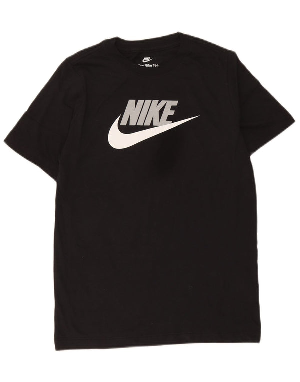 Nike drenge grafisk t-shirt top 12-13 år stor sort bomuld