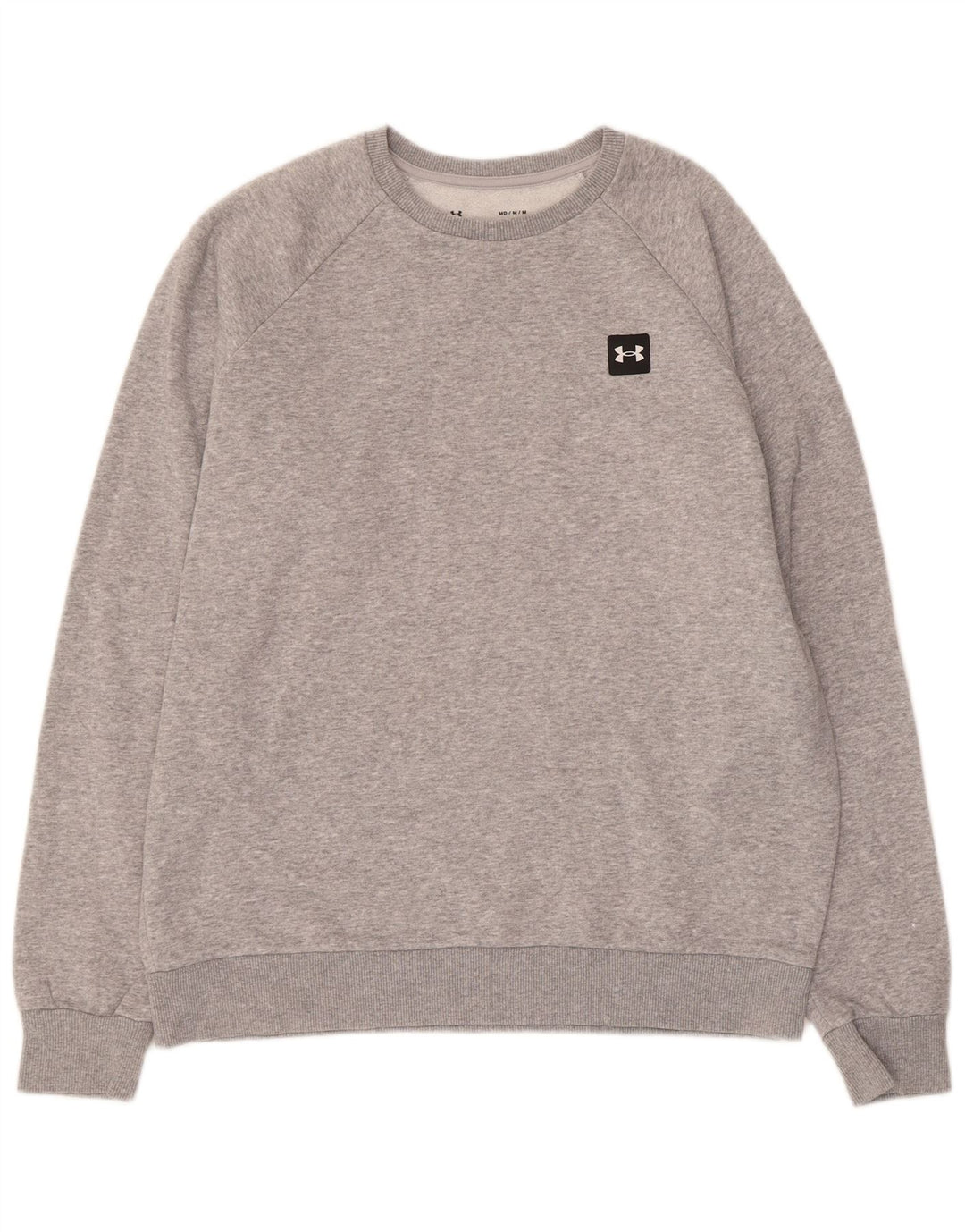 UNDER ARMOUR Herre Cold Gear Sweatshirt Jumper Medium Grey Flecked Bomuld