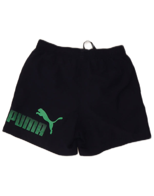 Puma drenge sportsshorts 11-12 år marineblå polyester