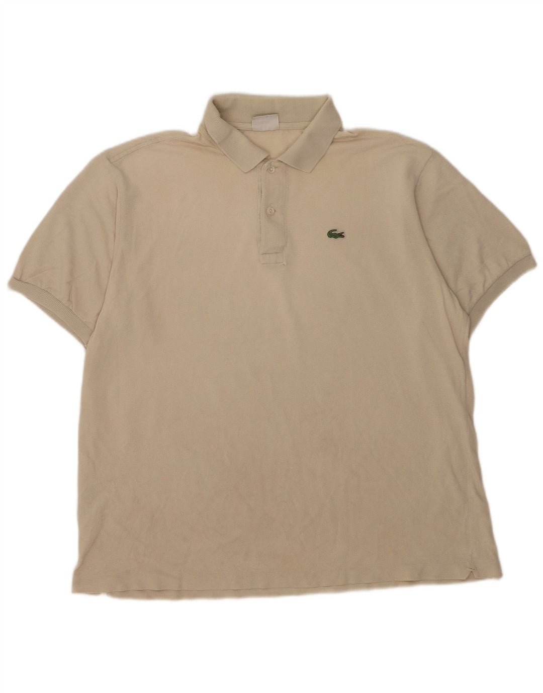Lacoste herre poloskjorte str. 6 XL Beige bomuld