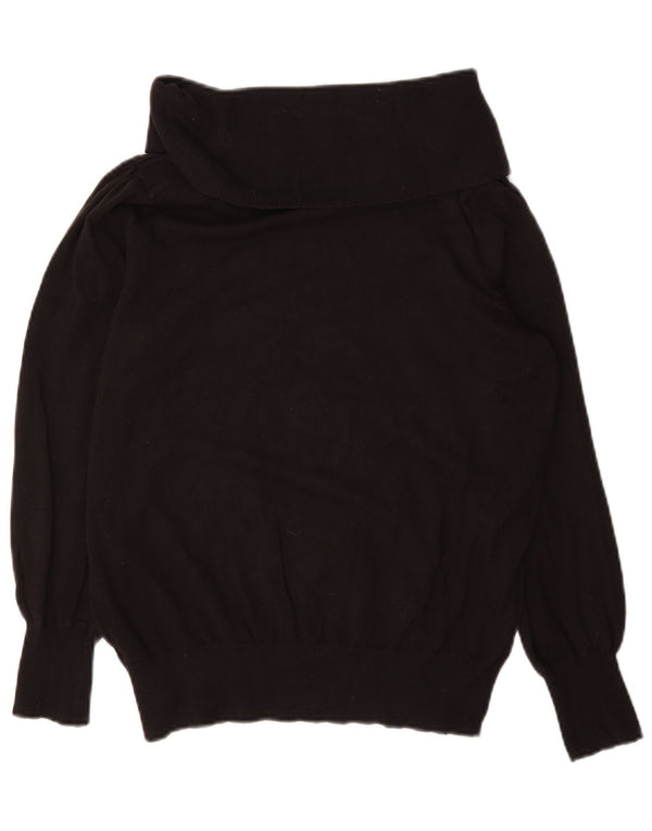 Marks & Spencer Dame Rullehals Sweater UK 16 Stor Brun Viscose
