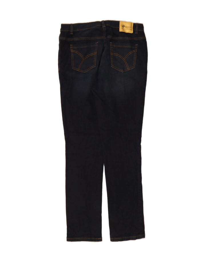 DACK'S Mens Regular Fit Slim Jeans IT 48 Medium W32 L32 Navy Blue Cotton Vintage Dack's and Second-Hand Dack's from Messina Hembry 