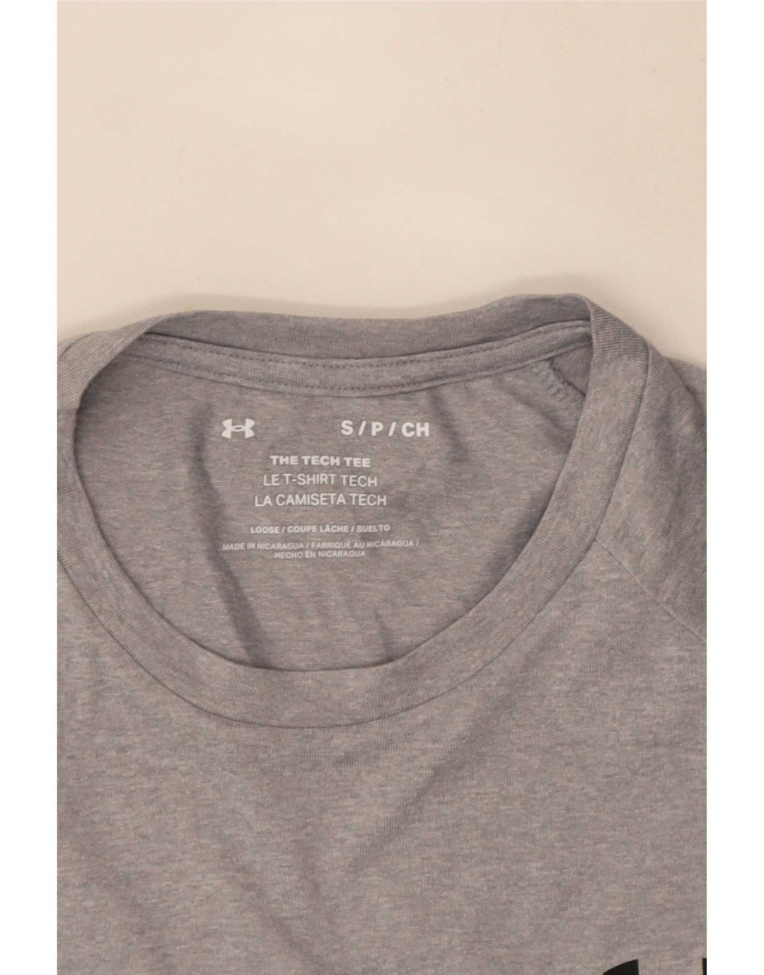 Under Armour Herre T-Shirt Top Lille Grå