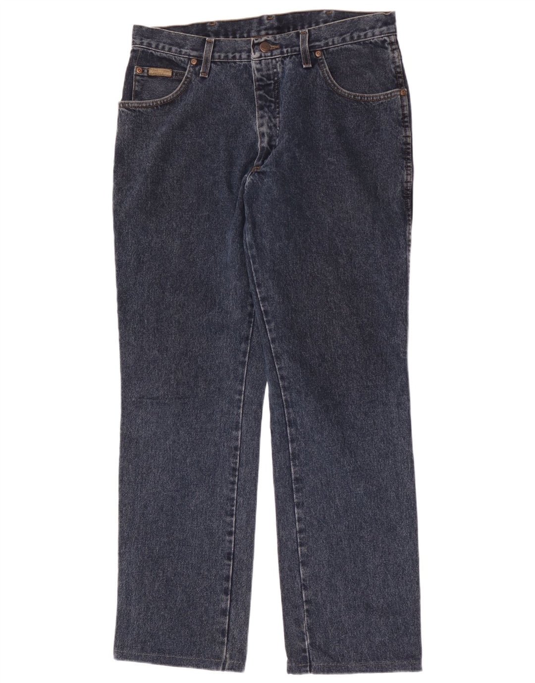 Wrangler Herre Texas Straight Jeans W34 L32 Blå Bomuld