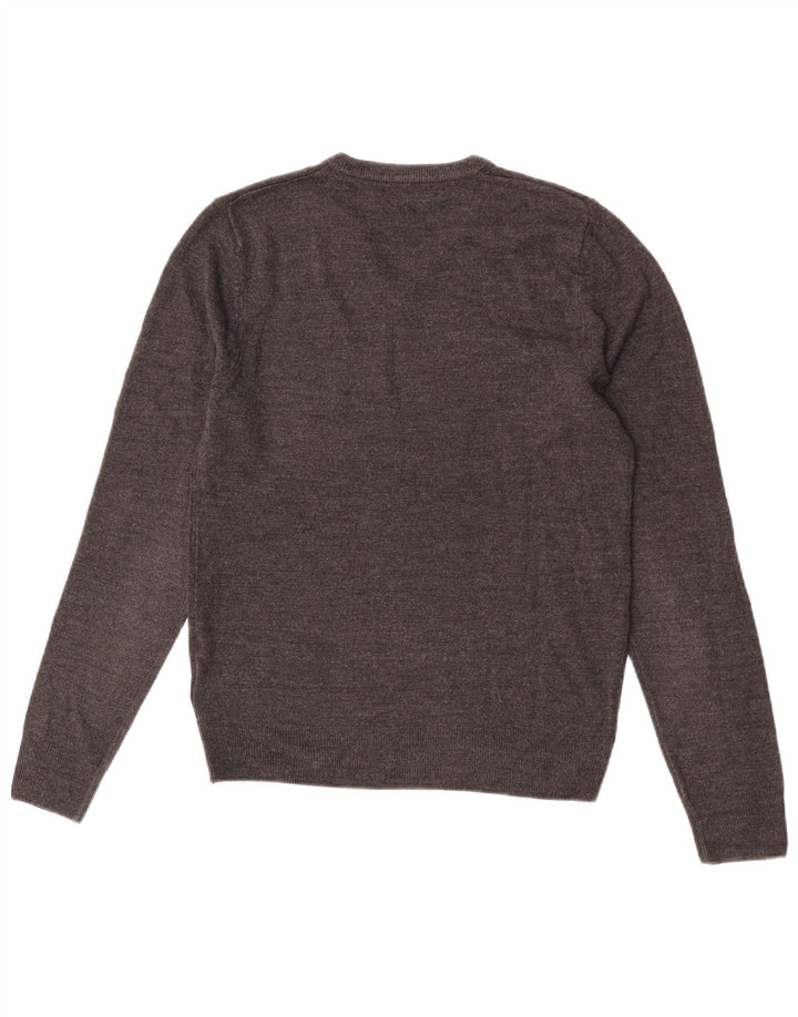 Marks & Spencer Herre V-hals sweater lille grå akryl
