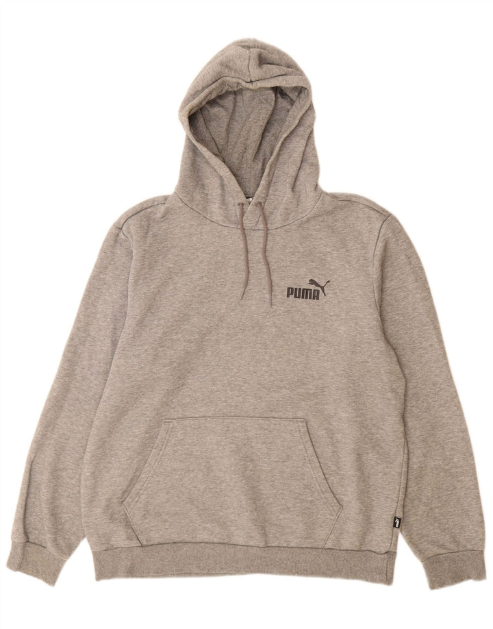 Puma Herre hættetrøje Jumper Medium Grey Flecked Bomuld
