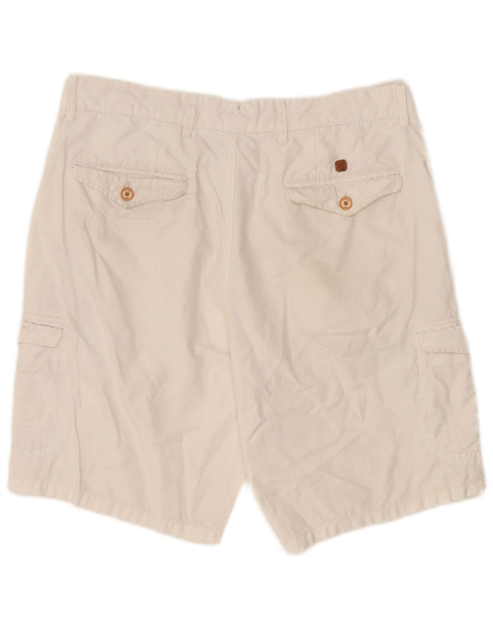 Massimo Dutti Herre Cargo Shorts EU 42 Large W32 Hvid