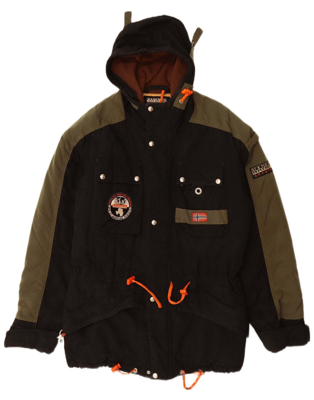 NAPAPIJRI Herre Hættevindjakke UK 38 Medium Sort Polyamid