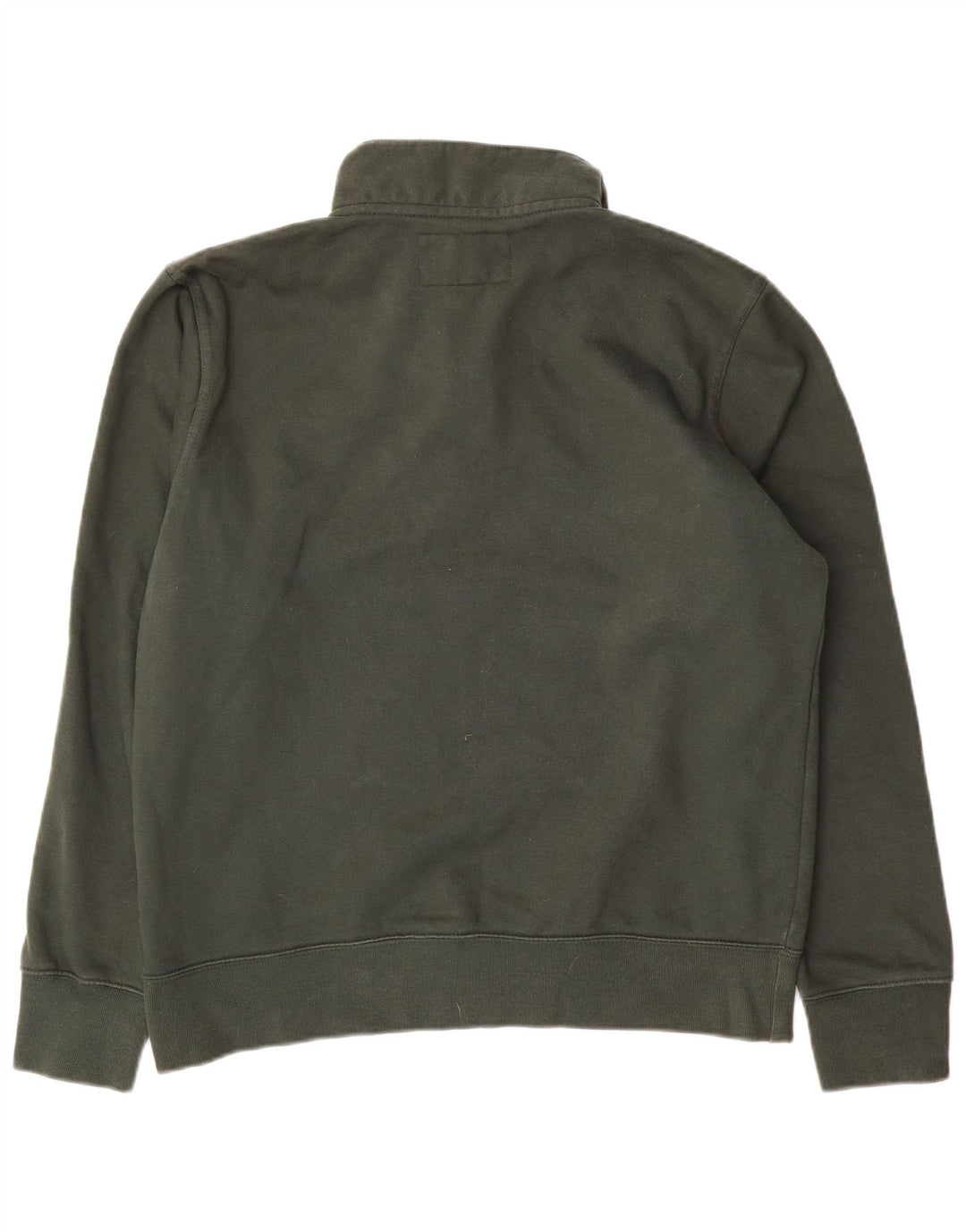 Jack Wills Herre Classic Fit Zip Neck Sweatshirt Jumper Medium Khaki Bomuld