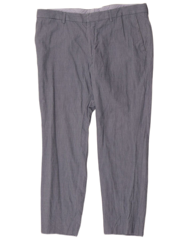 Lacoste Herre Slim Suit Bukser W36 L28 Blå Bomuld