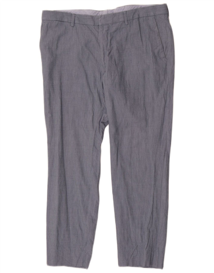 Lacoste Herre Slim Suit Bukser W36 L28 Blå Bomuld