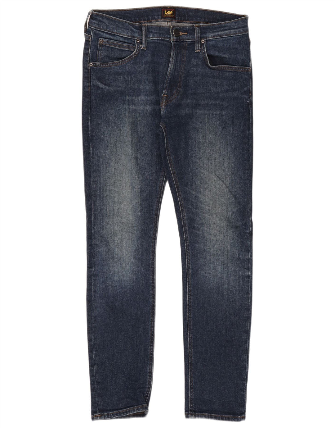 LEE Dame Luke Skinny Jeans W30 L30 Marineblå Bomuld