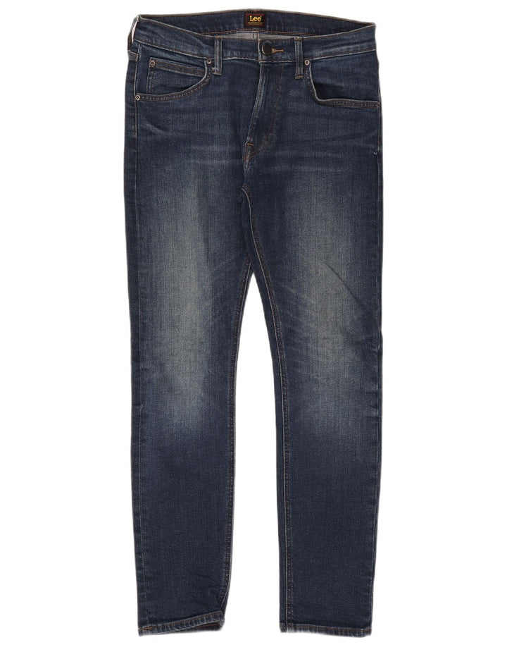 LEE Dame Luke Skinny Jeans W30 L30 Marineblå Bomuld