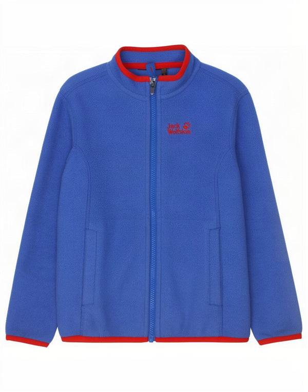 Jack Wolfskin Boys Liner Fleecejakke 5-6 År Blå Polyester