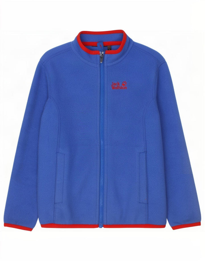 Jack Wolfskin Boys Liner Fleecejakke 5-6 År Blå Polyester