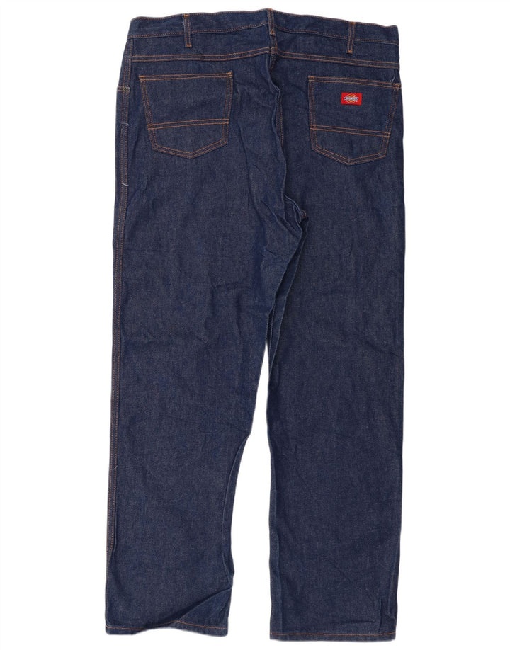 Dickies Herre Regular Fit Straight Jeans W42 L32 Marineblå Bomuld
