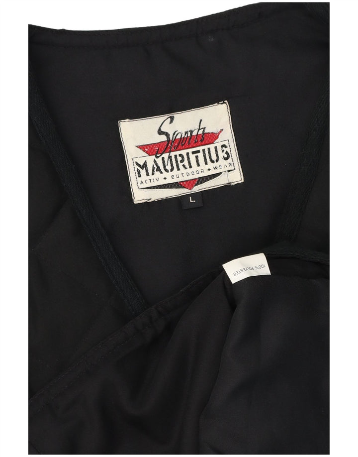Mauritius Dame Quilted Gilet UK 16 Large Black Polyester