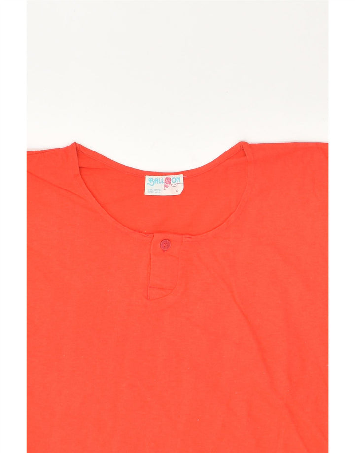 BALLOON Womens T-Shirt Top IT 42 Medium Red Cotton | Vintage Balloon | Thrift | Second-Hand Balloon | Used Clothing | Messina Hembry 