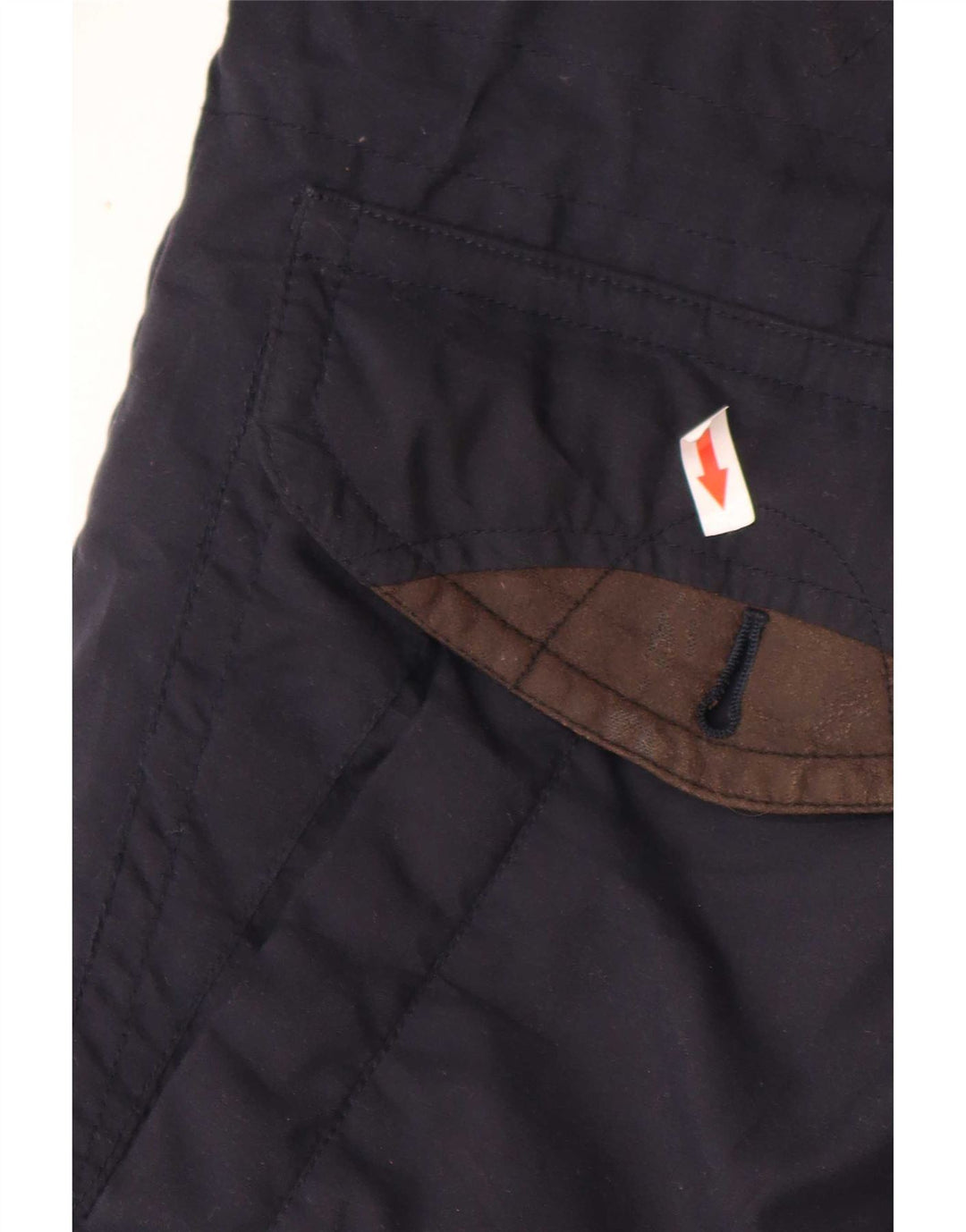 Vintage Herre Windbreaker Coat UK 38 Medium Navy Blue Colourblock Polyester