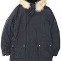 Belstaff Herre Hooded Parka Jacket UK 40 Large Navy Blue Nylon