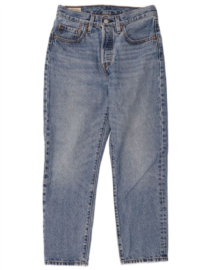 Levi's Dame 501 Straight Jeans W26 L26 Blå Bomuld