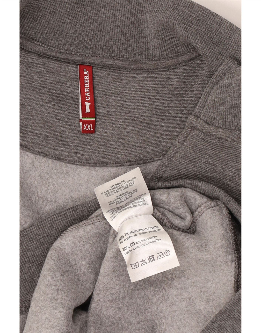 Carrera Træningsdragt til mænd Topjakke 2XL Grå Polyester
