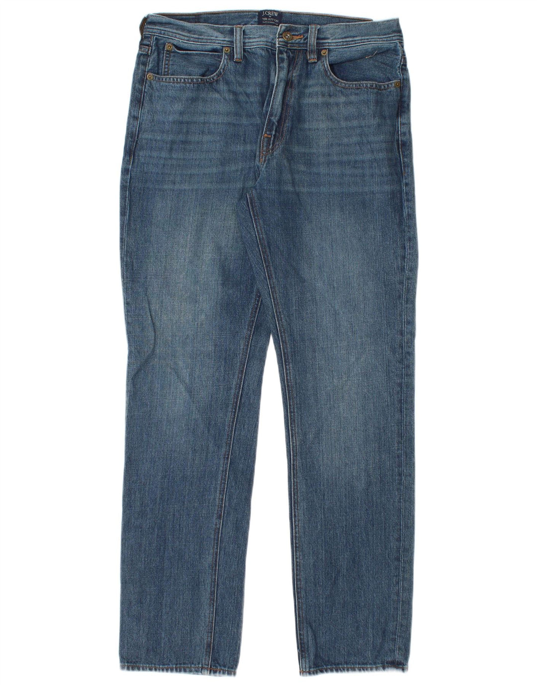 J. CREW Herre The Sutton Straight Jeans W30 L30 Blå Bomuld