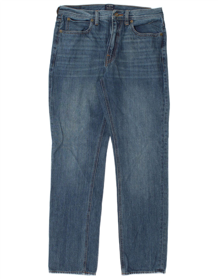 J. CREW Herre The Sutton Straight Jeans W30 L30 Blå Bomuld