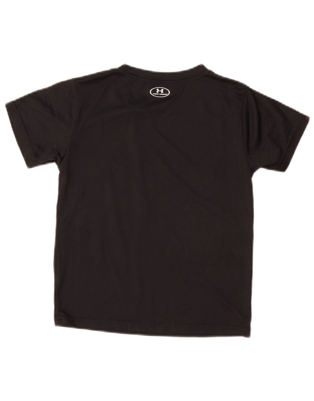 UNDER ARMOUR Boys Heat Gear Grafisk T-Shirt Top 6-7 år Sort