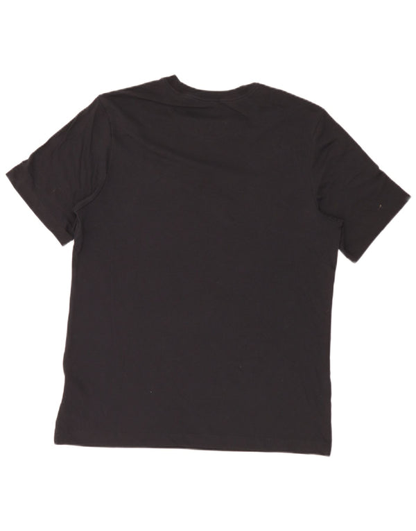 Nike Herre Dri Fit grafisk T-shirt Top Medium Sort Bomuld