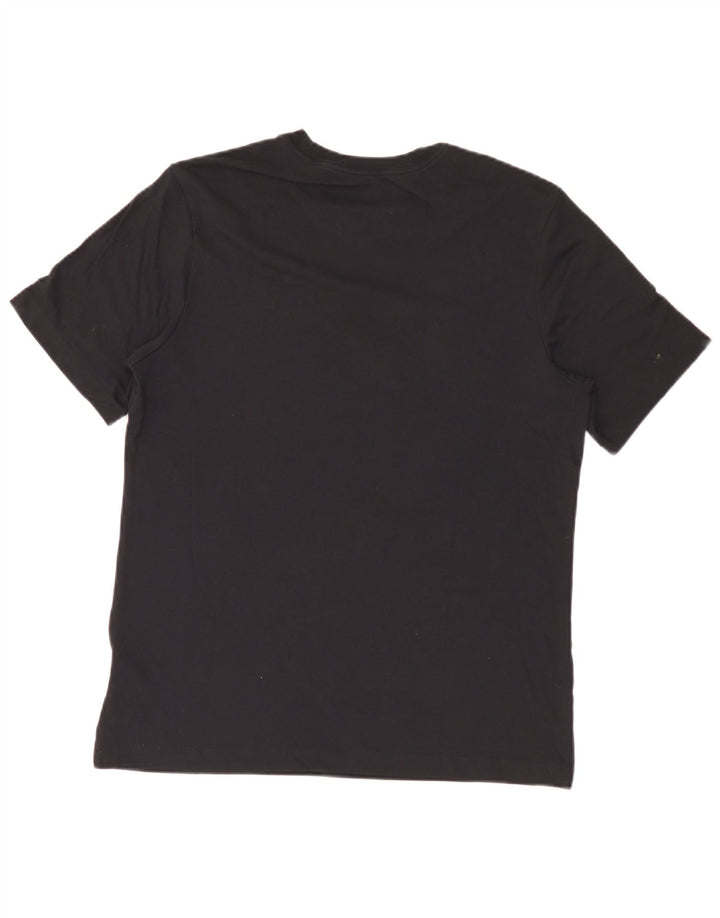 Nike Herre Dri Fit grafisk T-shirt Top Medium Sort Bomuld