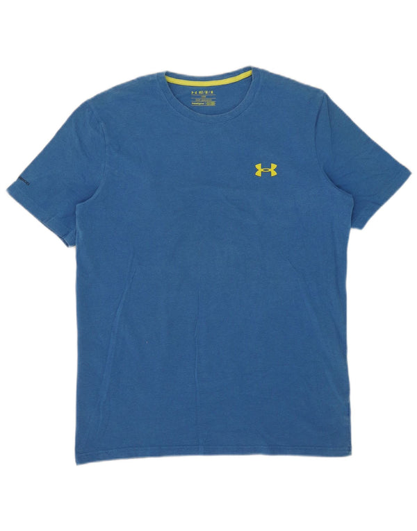 Under Armour Herre Heat Gear Loose Fit T-Shirt Top Medium Blue