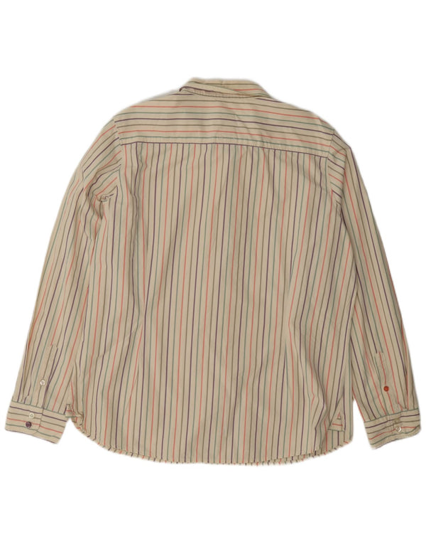 Joules Dameskjorte UK 18 XL Beige Stribet Bomuld
