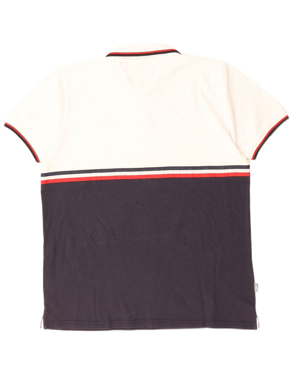 PEACEFUL HOOLIGAN Poloshirt til mænd 2XL Sort Colourblock Bomuld