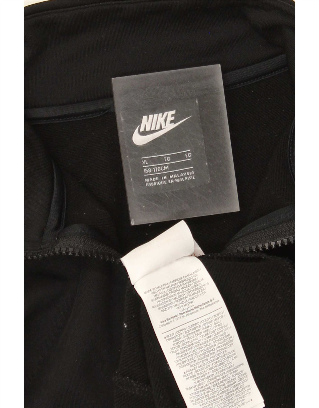 Nike Boys træningsdragt topjakke 13-14 år XL Sort polyester