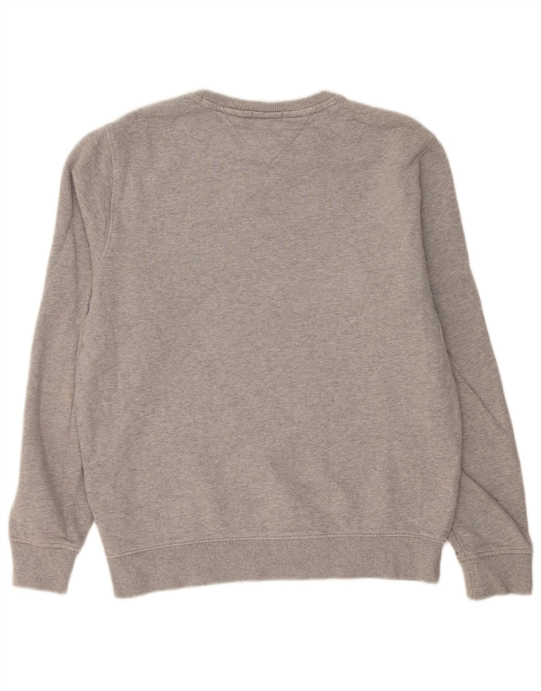 Tommy Hilfiger Graphic Sweatshirt Jumper UK 14 Medium Grey Flecked