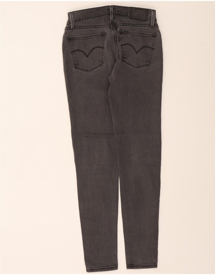LEVI'S Womens 710 Super Skinny Jeans W27 L29 Grey Cotton Vintage Levi's and Second-Hand Levi's from Messina Hembry 