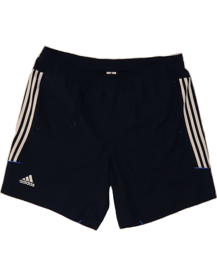 ADIDAS Mens Climalite Sport Shorts 2XL  Navy Blue Polyester Vintage Adidas and Second-Hand Adidas from Messina Hembry 