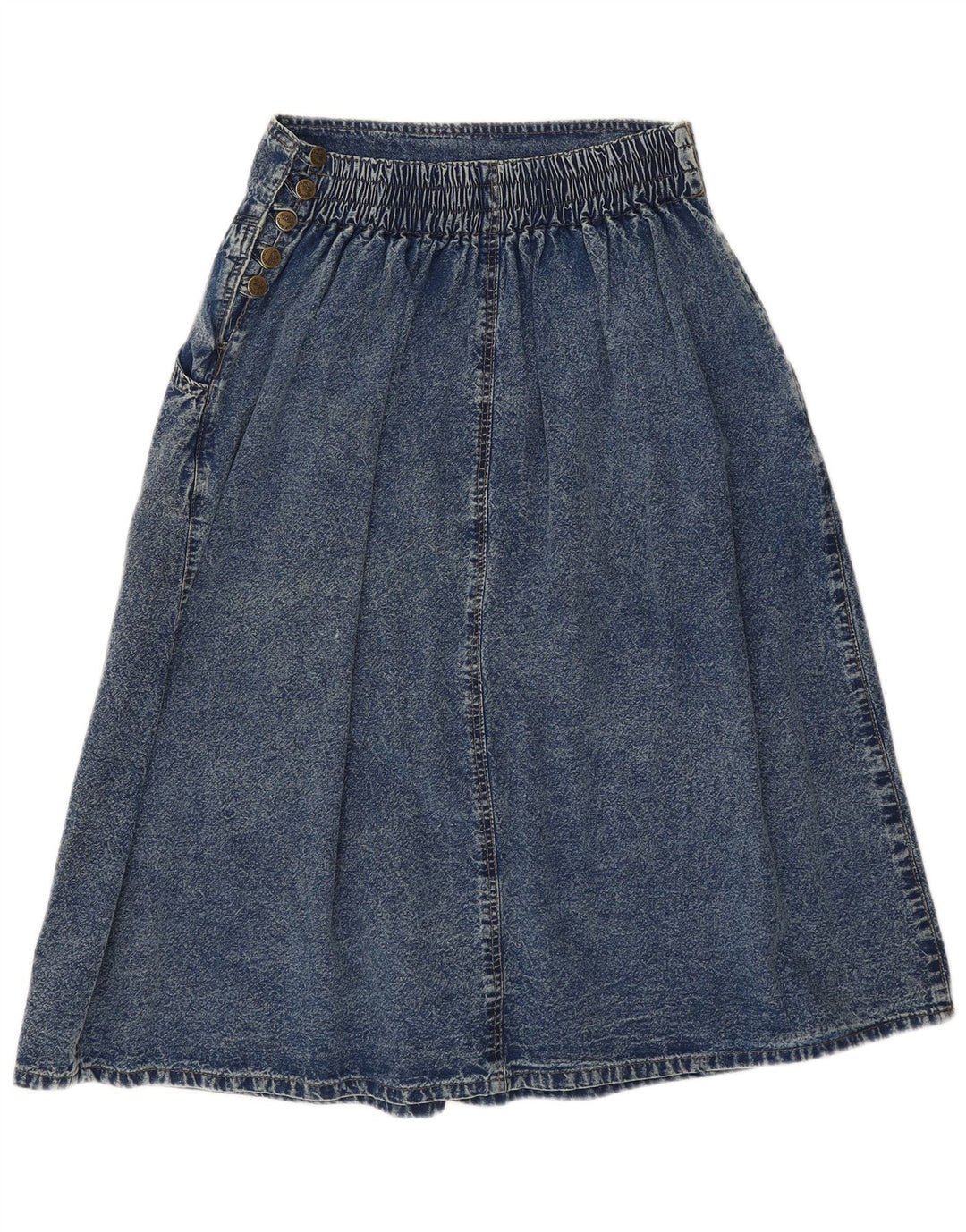 Vintage denimnederdel til kvinder W28 L30 blå bomuld