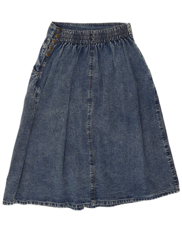 Vintage denimnederdel til kvinder W28 L30 blå bomuld