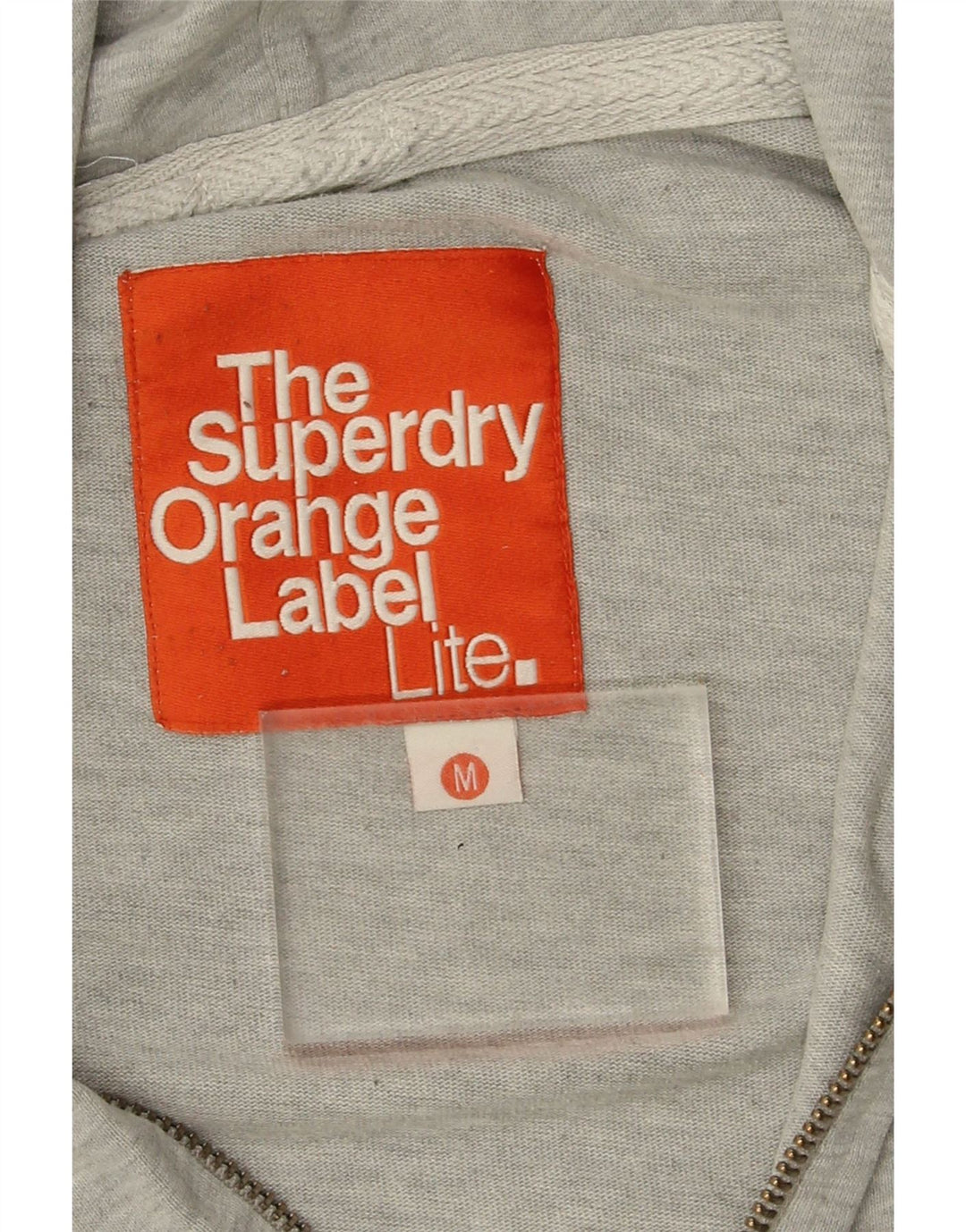 Superdry Hættetrøje med lynlås til mænd mellemgrå bomuld
