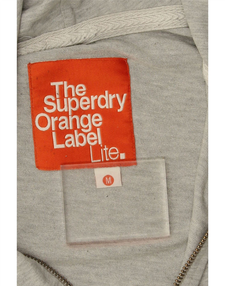 Superdry Hættetrøje med lynlås til mænd mellemgrå bomuld