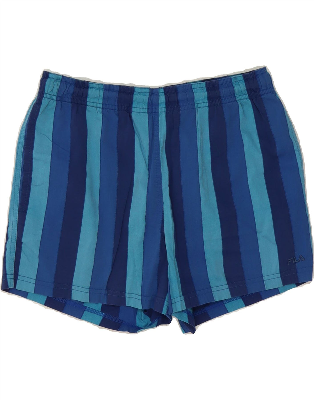 FILA Mens Swimming Shorts Medium  Blue Striped Vintage Fila and Second-Hand Fila from Messina Hembry 