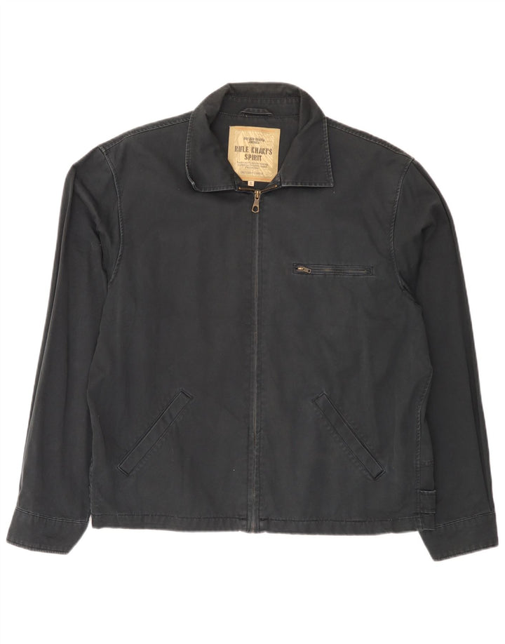 Rifle Bomber Jacket UK 42 XL Marineblå Bomuld
