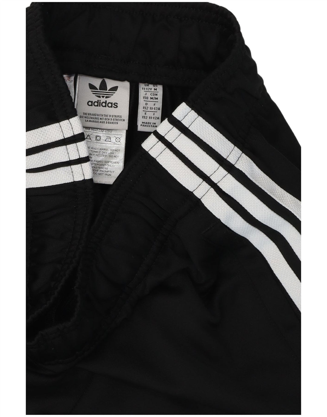 Adidas Drenge Træningsdragt Bukser Joggers 11-12 År Sort Polyester