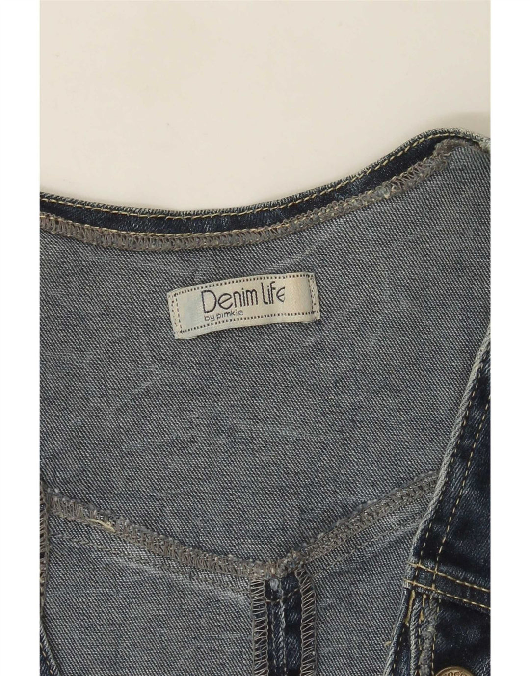 Pimkie Dame denim vest UK 8 Lille Blå